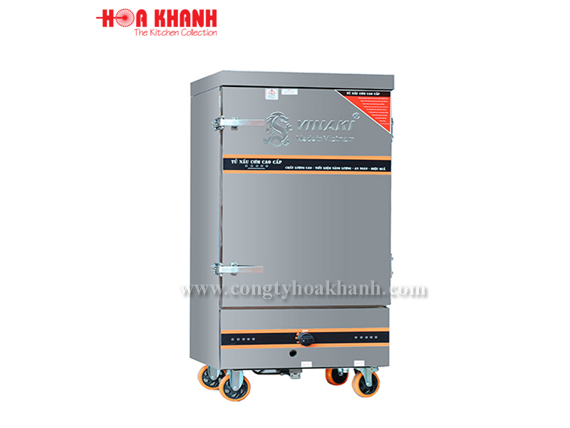 Tủ nấu cơm gas - điện 12 khay Vinaki VNK12K-GD